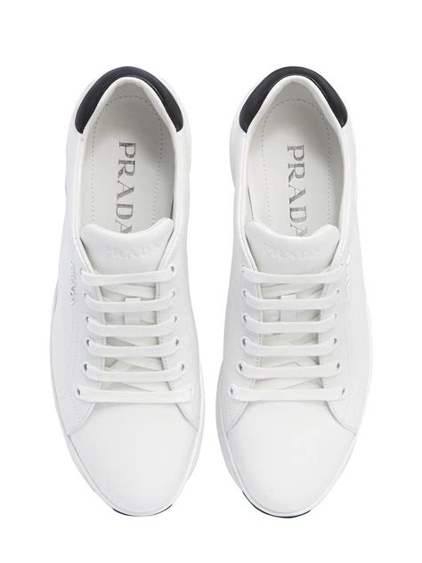 ladies prada trainers|prada leather sneakers women's.